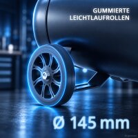 STAHLWERK Sprężarka ST-501 Pro o ciśnieniu 10 bar | 1,97 PS | 1,45 kW | 250 l/min | zbiornik 50 L | bezolejowa sprężarka powietrza | sprężarka tłokowa | cicha sprężarka | sprężarka typu „whisper” z silnikiem bezszczotkowym