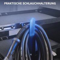 STAHLWERK Schweißwagen für Schweißgeräte und Plasmaschneider | 1,2 mm Stahlblech | 3 Ablageebenen | Für 10- und 20-Liter-Gasflaschen | Spanngurt