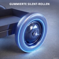 STAHLWERK Schweißwagen für Schweißgeräte und Plasmaschneider | 1,2 mm Stahlblech | 610 x 280 mm Stellfläche | Gasflaschenhalter mit doppelter Gurtsicherung