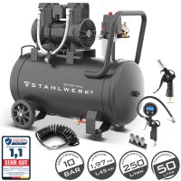 STAHLWERK Kompressor ST-501 Pro Vollausstattung | 10 bar...