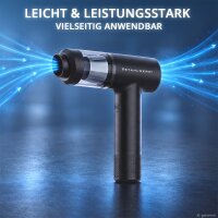 STAHLWERK batteridrevet bilstøvsuger WVC-704 ST | To sugeindstillinger med op til 12.000 Pa og 80 W | HEPA-filter | Udblæsningsfunktion, 0,1 l støvbeholder og USB Type-C-port | Trådløs | 4 sugedyser