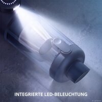 STAHLWERK batteridrevet bilstøvsuger WVC-706 ST | To sugeindstillinger op til 12.000 Pa med 45 W og 90 W | HEPA-filter | Blæserfunktion, lampe og 0,35 l støvbeholder | USB Type-C-tilslutning | Trådløs | 5 sugedyser
