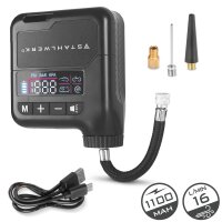 STAHLWERK Mini-dækpumpe ELP-15 ST | 9,6 bar (140...