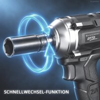 STAHLWERK Akku-Drehschlagschrauber OTTO ohne Akku | 20 Volt-System | 550 Nm Drehmoment | 1/2 Zoll-Werkzeugaufnahme | Akku-Schlagschrauber f&uuml;r Werkstatt, Montage und Kfz | Brushless