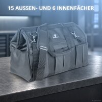 STAHLWERK 20 V Akku-Werkzeug-Set | 5 Brushless-Geräte | 2 x 4 Ah und 1 x 2 Ah Akku | Ladegerät | Werkzeugtasche | Zubehör und Maschinenkoffer | für Werkstatt, Montage und KFZ