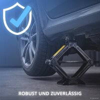 STAHLWERK SWH-3 ST Wagenheber | Scherenwagenheber | 117 bis 345 mm | 3 Tonnen Hub | Teleskop-Radmutterschlüssel | Doppelkopf-Stecknüsse (17/19 mm, 21/23 mm) | Tasche | Wagenheber-Set für Reifenwechsel