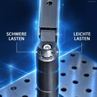 STAHLWERK Schweißtisch Set 120 x 80 cm | D22 Lochsystem | DIY-Bausatz mit 12 mm S355-Arbeitsplatte und 1,5 t Tragkraft | FlexArm-Schweißspannvorrichtung D22 Base mit 13,6 kg Tragfähigkeit