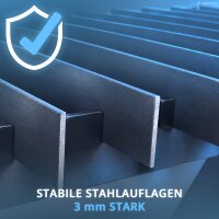 STAHLWERK Plasmaschneidtisch | 985 x 400 mm Arbeitsfläche | 200 kg Tragfähigkeit | Auffangwanne, Schneidauflagen, höhenverstellbare Füße | 856 mm Gesamthöhe