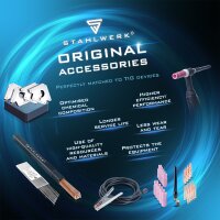 STAHLWERK Svarovací tyce TIG ER4043Si5 z vysoce legované hliníkové slitiny / Ø 1,6 mm x 500 mm / 1,0 kg / vcetne úložného boxu