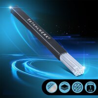 STAHLWERK Varillas de soldadura TIG ER4043Si5 aluminio alta aleación / Ø 2,4 mm x 500 mm / 1,0 kg / caja de almacenaje incluida