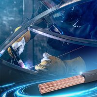 STAHLWERK TIG welding rods ER70S-G3 steel / Ø 1,6 x 500 mm / 1 kg TIG welding consumable filler metal including storage box