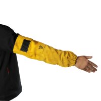 Osłony ramion spawacza STAHLWERK wykonane z prawdziwej sk&oacute;ry / wysokiej jakości odzież ochronna / rękawy na ramię / rękawy spawalnicze