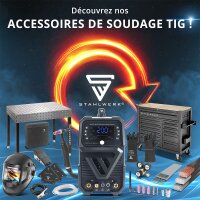 STAHLWERK Baguettes de soudage ER307Si Acier inoxydable fortement allié / Ø 2,4 x 500 mm / 1 kg de métal dapport TIG, boîte de rangement incluse