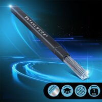 STAHLWERK Baguettes de soudage ER307Si Acier inoxydable fortement allié / Ø 2,4 x 500 mm / 1 kg de métal dapport TIG, boîte de rangement incluse