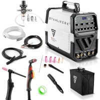STAHLWERK AC/DC TIG 200 pulse welder with plasma ST with 220 A TIG MMA / plasma cutter / combination welder with IGBT technology