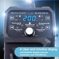 STAHLWERK DC TIG 200 ST - T&auml;ysin varusteltu setti - Combi TIG-hitsauskone 200 A ja MMA, ter&auml;ksen, ruostumattoman ter&auml;ksen ja paljon muuta. (ei ALU-hitsausta)