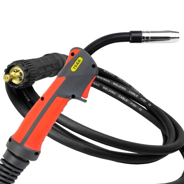 STAHLWERK MIG MAG welding torch AK15/MB15 with 5 meter hose package / Torch for MIG MAG welding equipment / Welding accessories