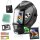 STAHLWERK ST-950 XB full automatic real color welding helmet with 3 in 1 function, black shiny, incl. 5 spare discs & bag