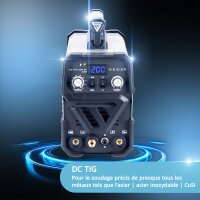 STAHLWERK Poste &agrave; souder DC TIG 200 ST IGBT / Poste &agrave; souder combin&eacute; 2 en 1 avec fonction MMA / E-Hand / Poste &agrave; souder TIG combin&eacute;