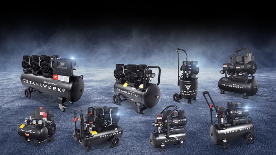 Stille en olievrije luchtcompressoren