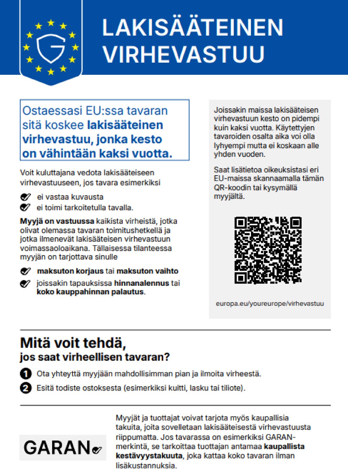 Lakisääteinen virhevastuu