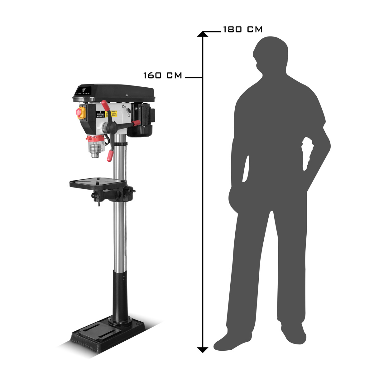STAHLWERK BD-900 ST Säulenbohrmaschine 900W Leistung 280 - 2.380 U/min 20 mm | STM STAHLWERK BD-900 ST Säulenbohrmaschine 900W Leistung 280 - 2.380 U/min 20 mm | STM